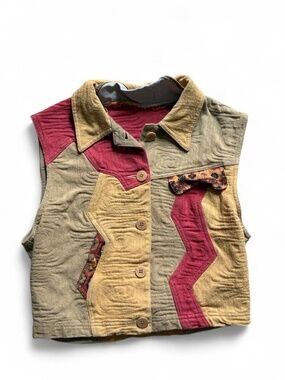 Vintage Canvasbacks multicoloured vest Size XS